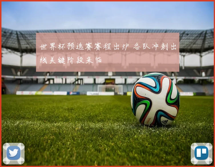 世界杯预选赛赛程出炉 各队冲刺出线关键阶段来临